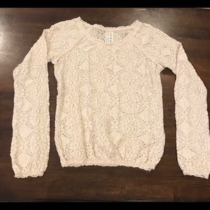 Women’s Free People Lace Knit Blouse